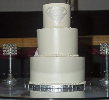 superman wedding cake