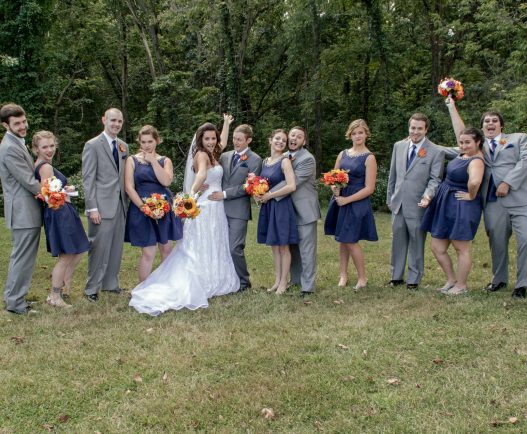 wedding party formal shot