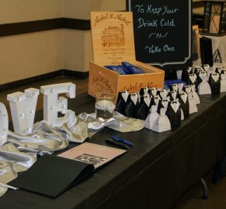 welcome table at reception